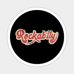 Rockabilly Distressed Logo Magnet